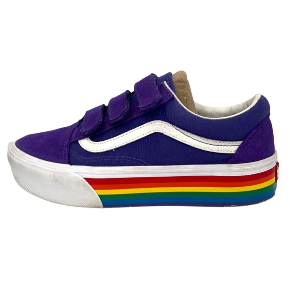 Vans Old Skool V Rainbow Platform Sneaker